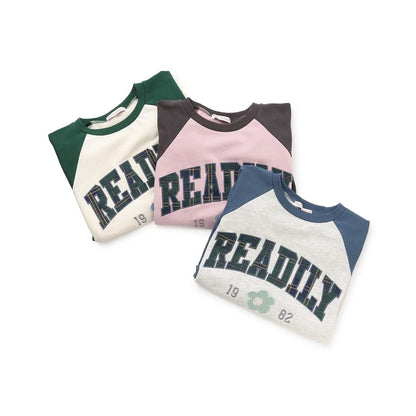 【7days】拼色格紋標誌衛衣