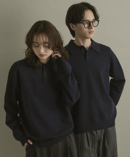 部分色 可水洗/防起球 彈力針織POLO衫