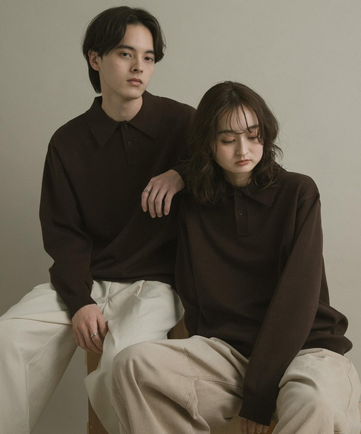 部分色 可水洗/防起球 彈力針織POLO衫