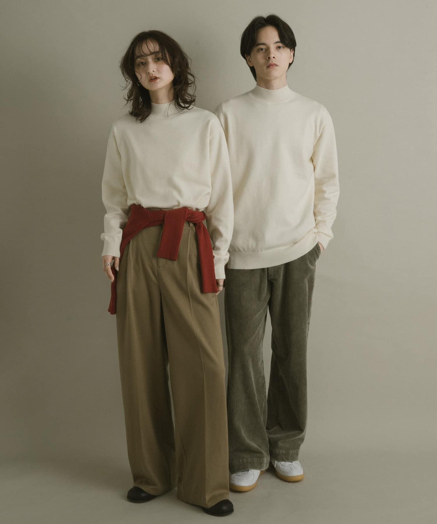 部分色 可水洗/防起球 彈力高領針織衫