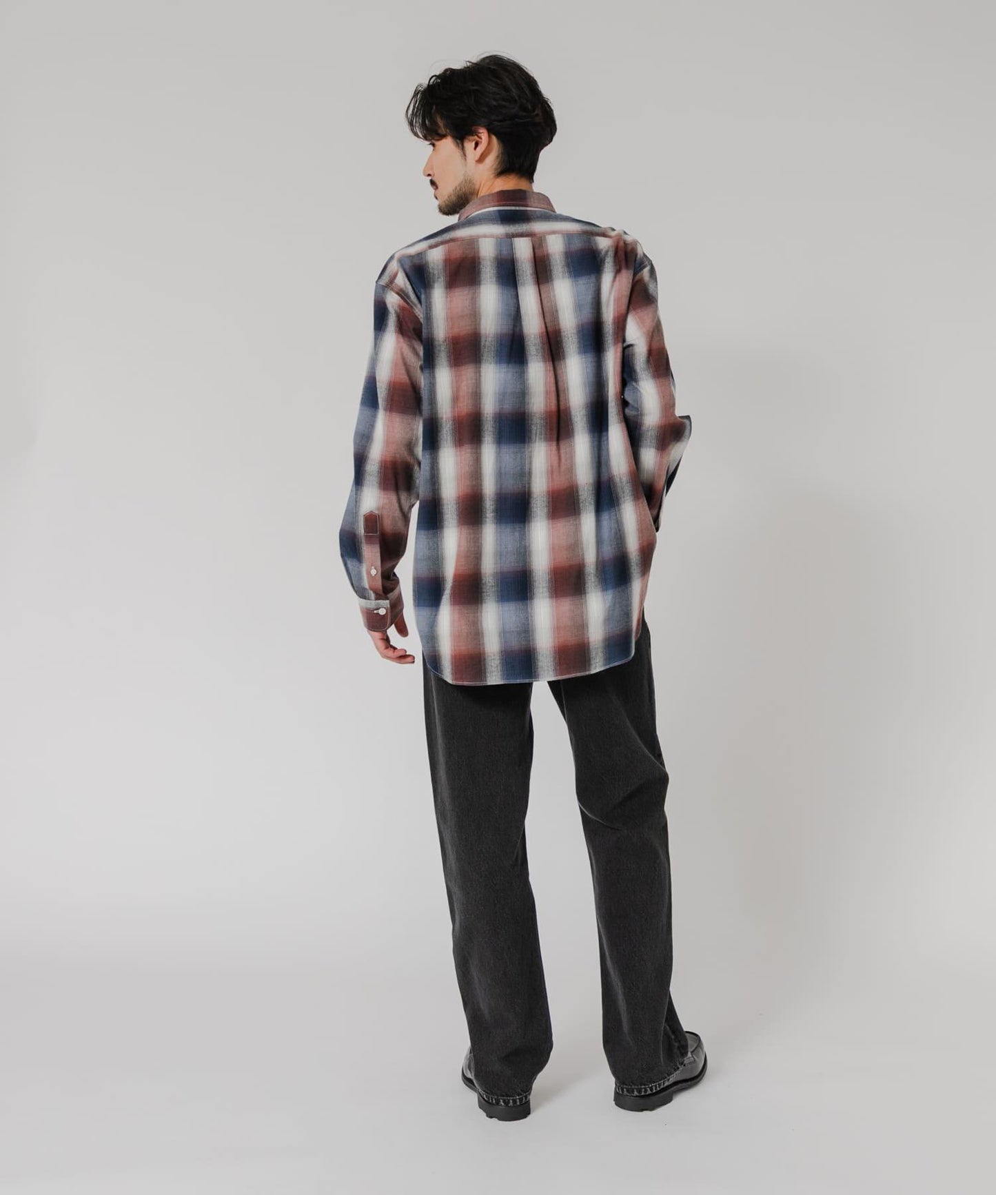 『聯名』OUTDOOR EXCHANGE×URBAN RESEARCH 長毛格紋襯衫