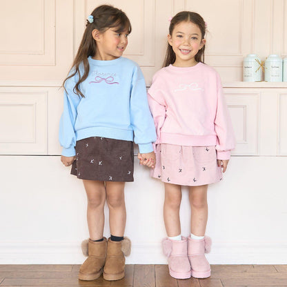 【毛球拜拜裡毛】蝴蝶結刺繡衛衣