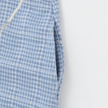 貓咪斜挎包提花格紋連衣裙