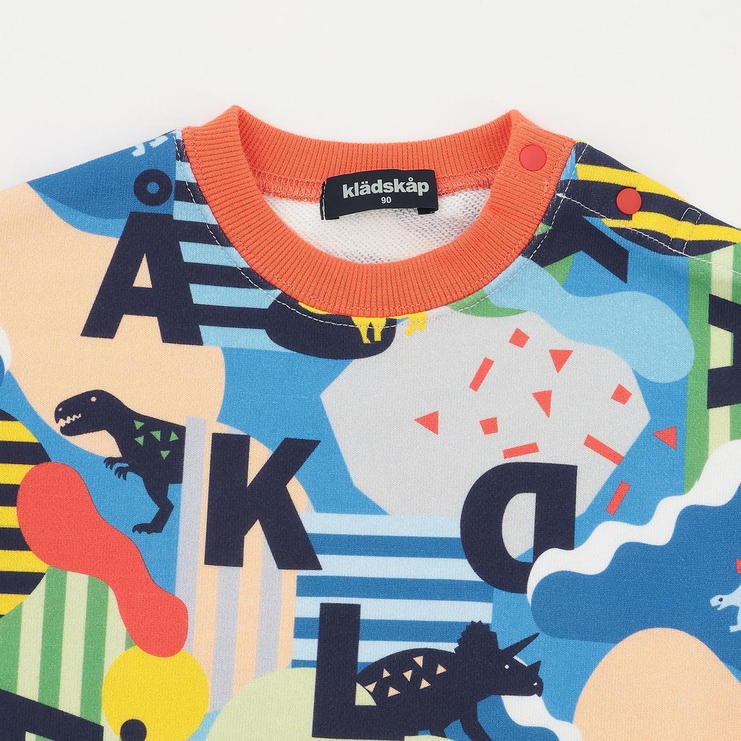 恐龍圖案LOGO印花衛衣