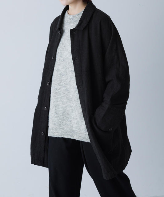 MITTAN 亞麻苧麻真絲大衣