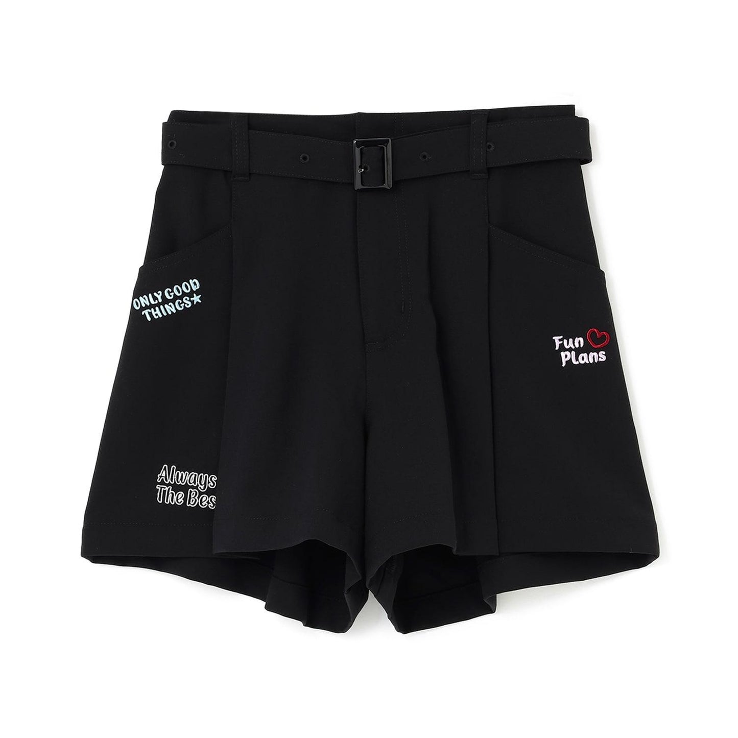 【7days】附腰帶闊腿短褲