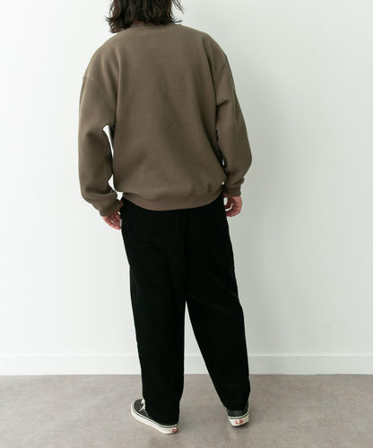 加絨華夫格寬鬆休閒套頭衫