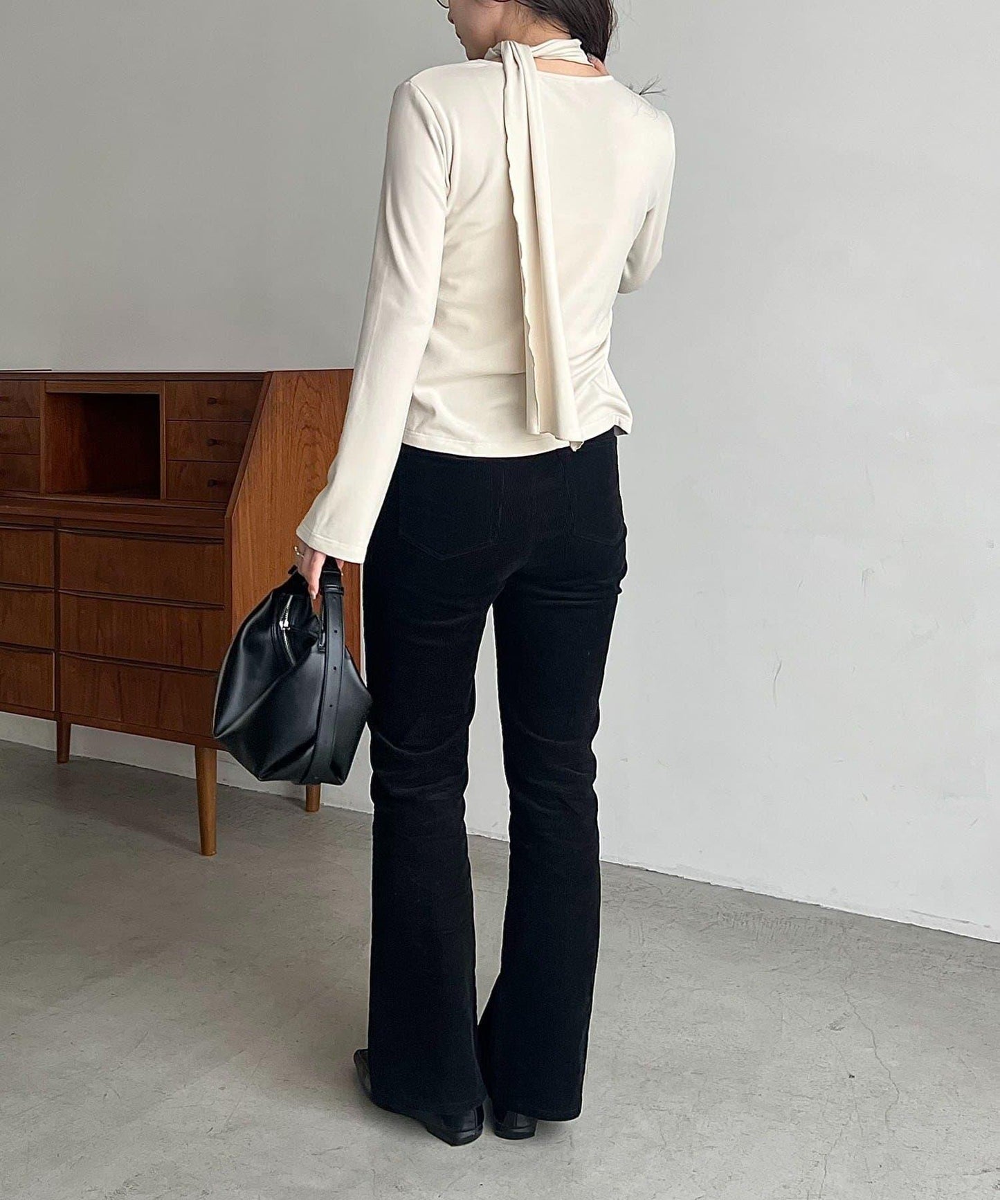 【CAPRICIEUX LE'MAGE】帶領結荷葉邊上衣