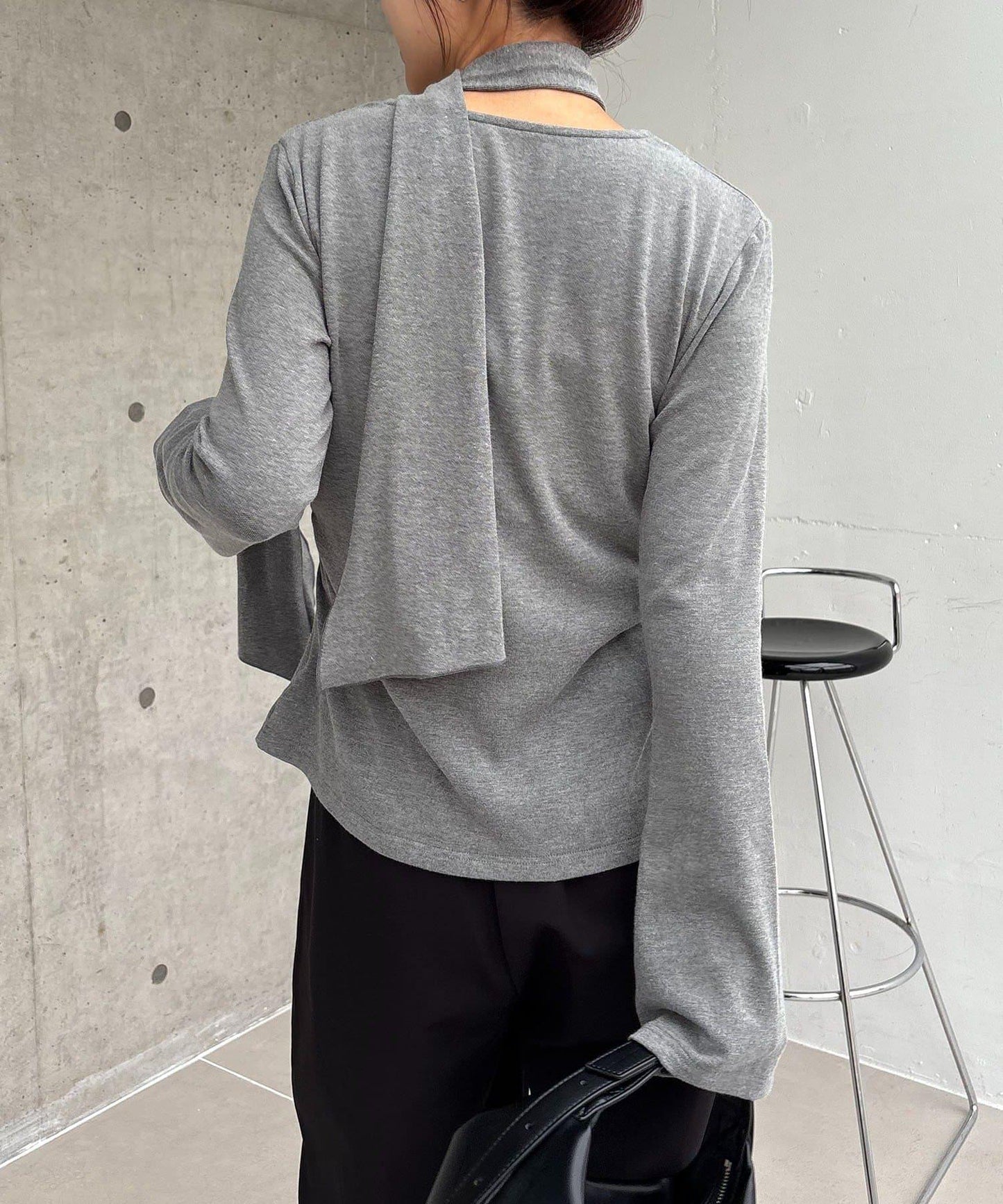 【CAPRICIEUX LE'MAGE】帶領結荷葉邊上衣