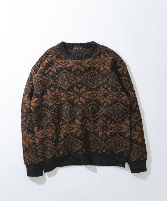 北歐風針織套頭衫