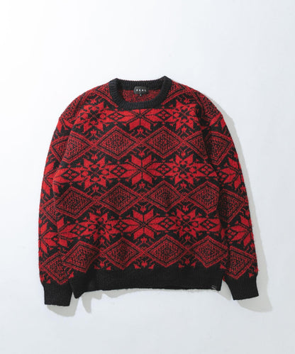 北歐風針織套頭衫