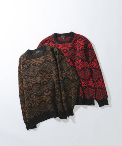 北歐風針織套頭衫