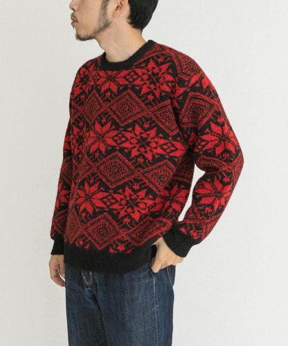 北歐風針織套頭衫