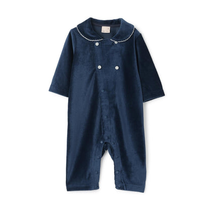 雙排扣帶領連體衣