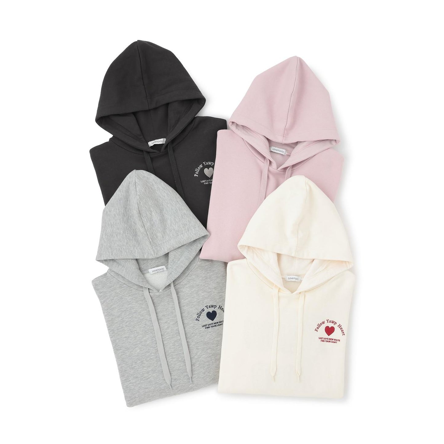 【LTXC】【純棉100%】背部字母印花長款連帽衛衣