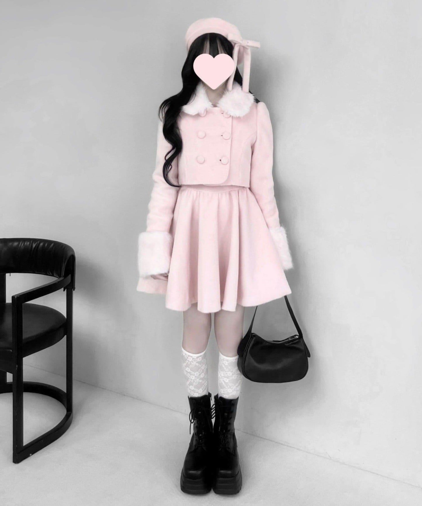 miko 蝴蝶結貝雷帽