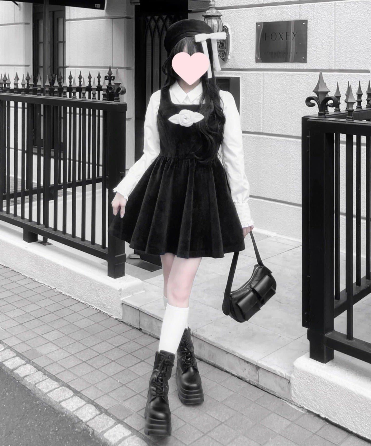 miko 蝴蝶結貝雷帽