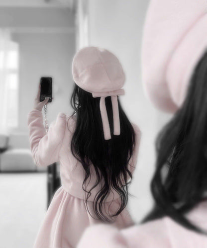 miko 蝴蝶結貝雷帽