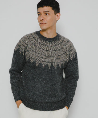 費爾島花紋針織套頭衫