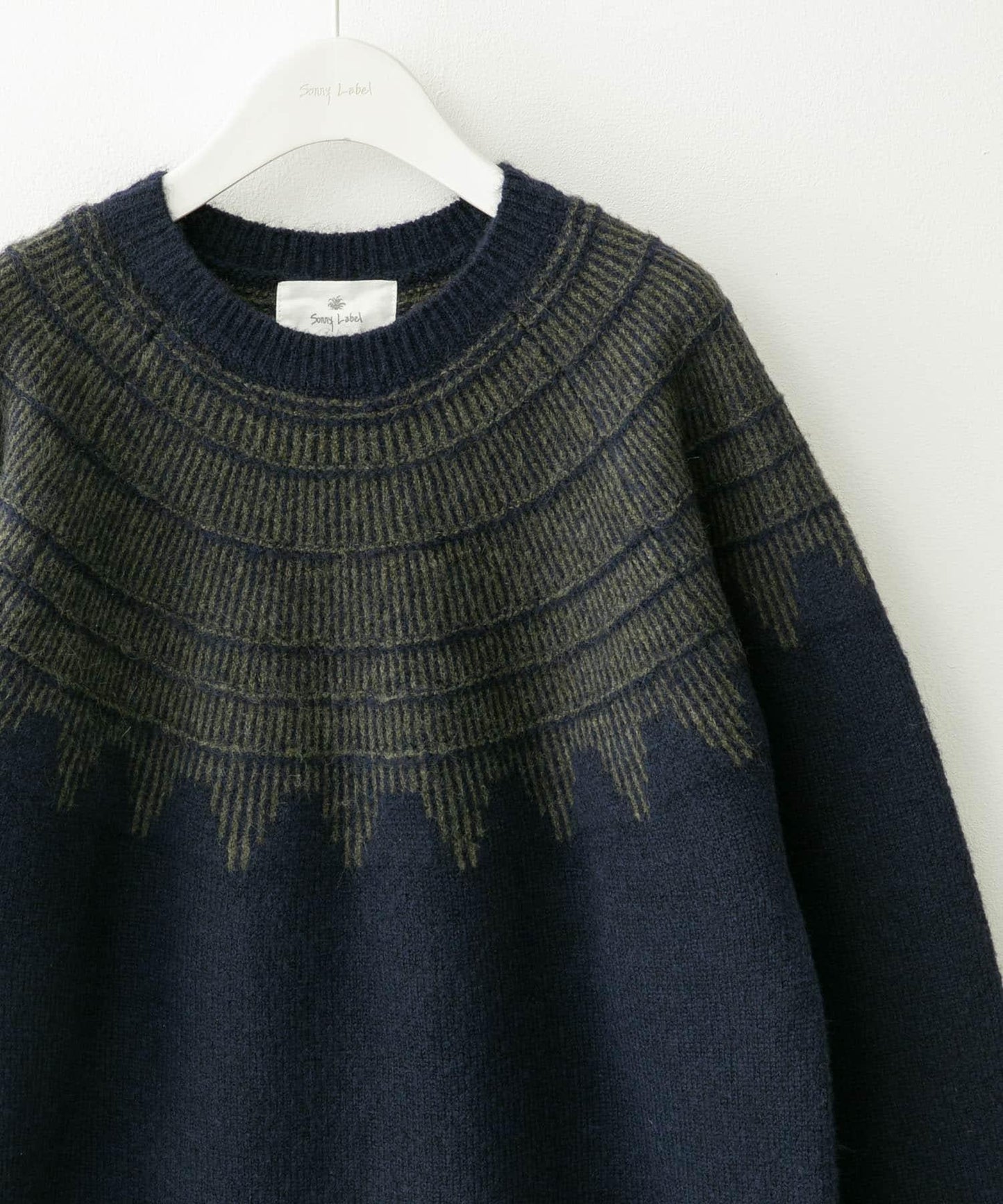 費爾島花紋針織套頭衫