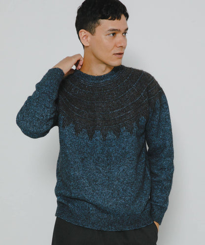 費爾島花紋針織套頭衫