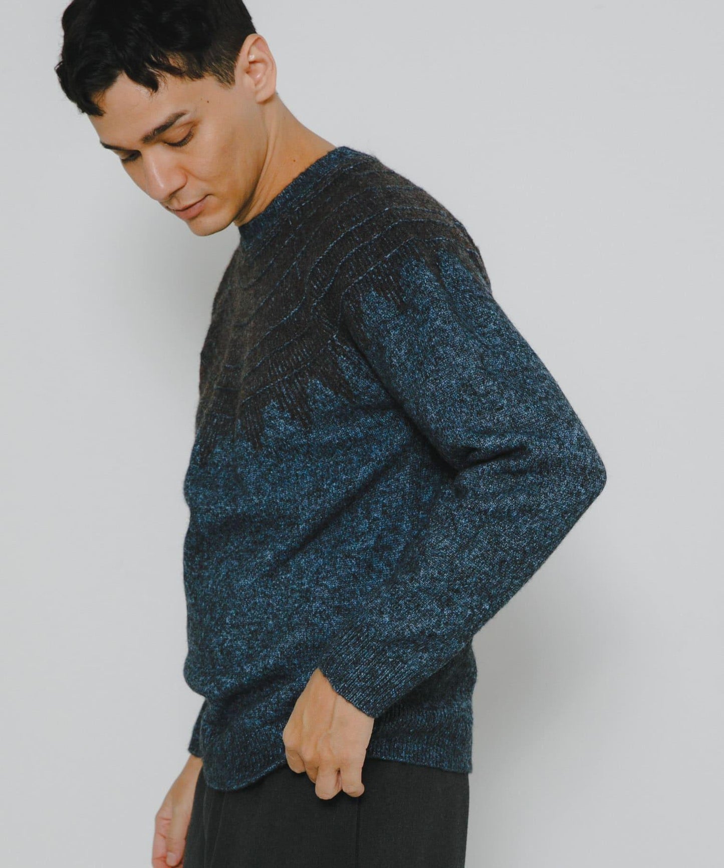 費爾島花紋針織套頭衫