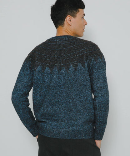 費爾島花紋針織套頭衫