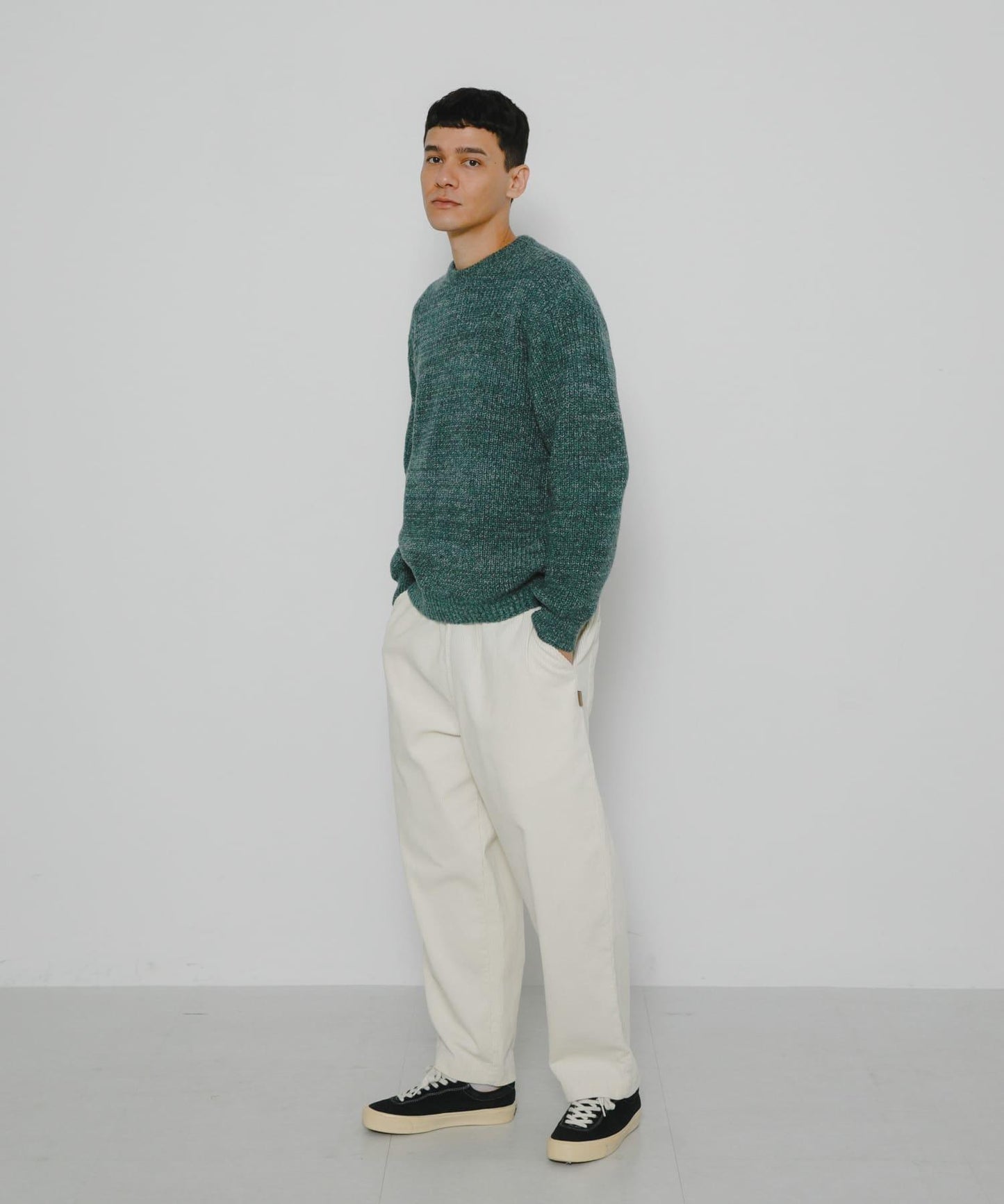 拼色針織套頭衫