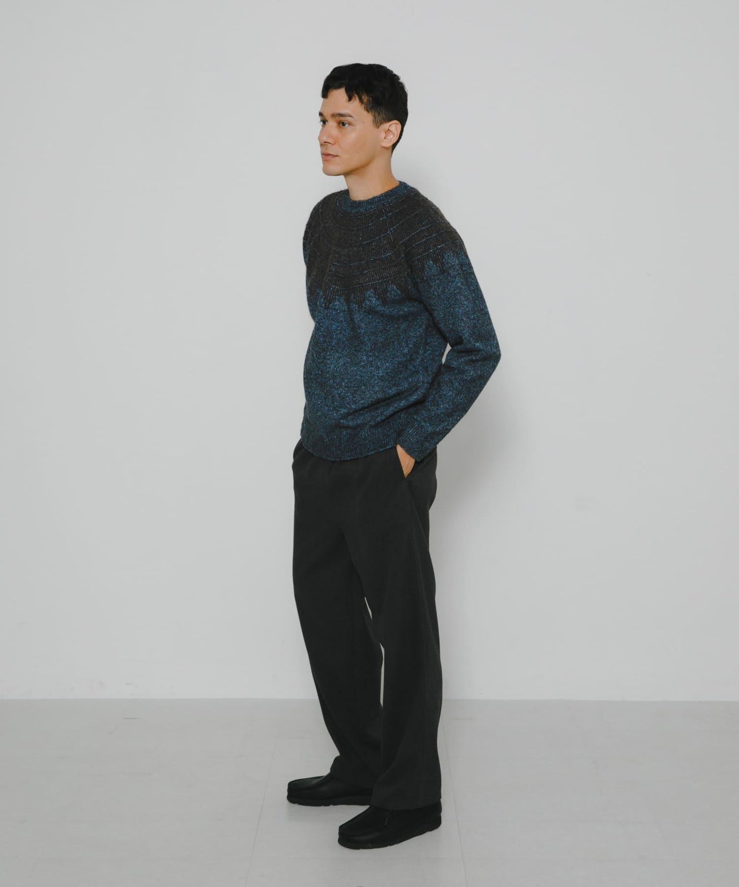 費爾島花紋針織套頭衫