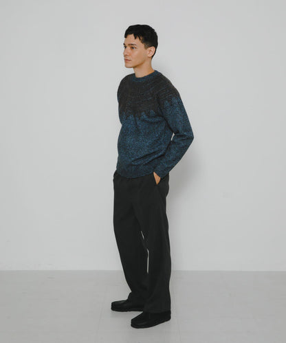 費爾島花紋針織套頭衫