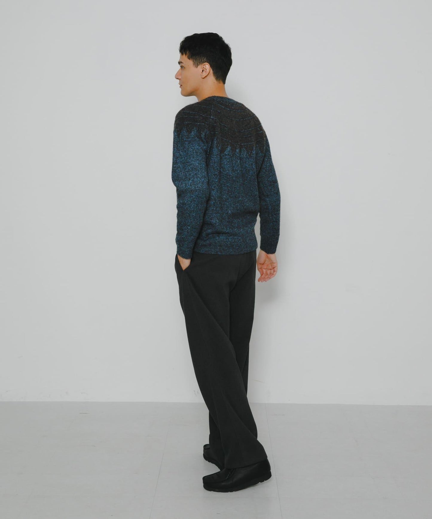 費爾島花紋針織套頭衫