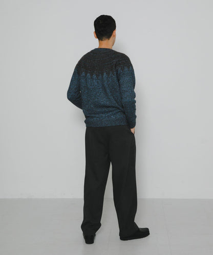 費爾島花紋針織套頭衫