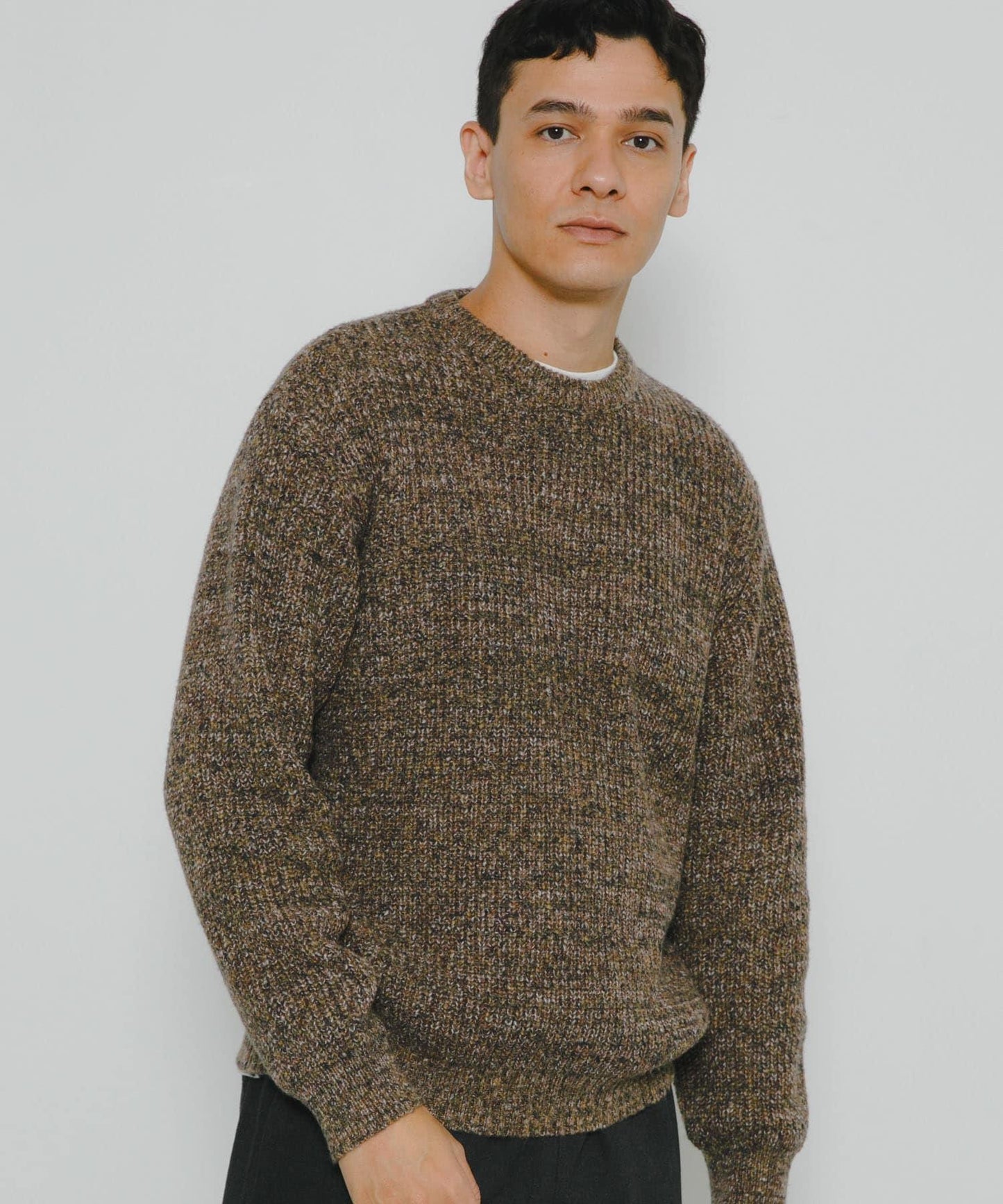 拼色針織套頭衫