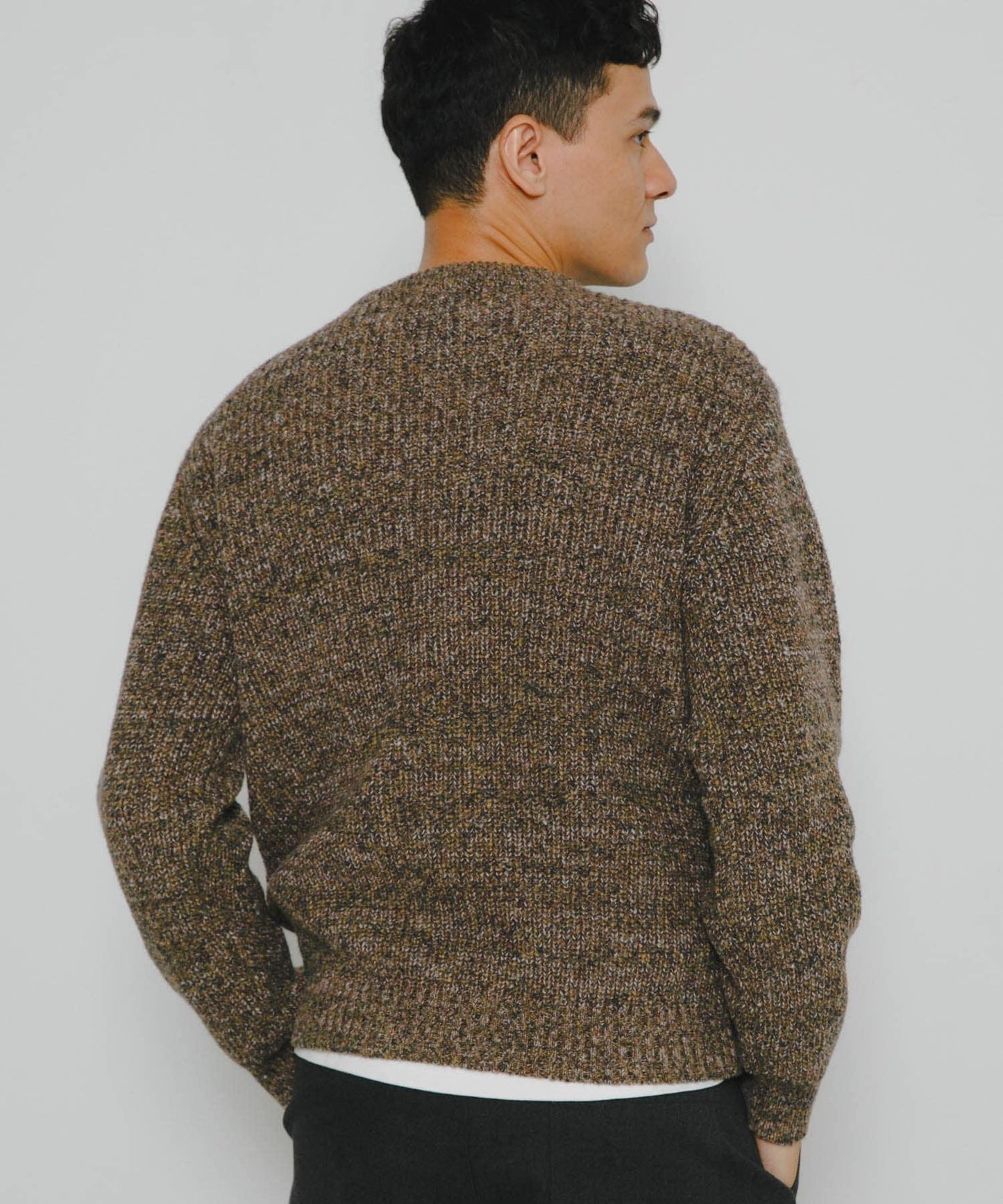 拼色針織套頭衫