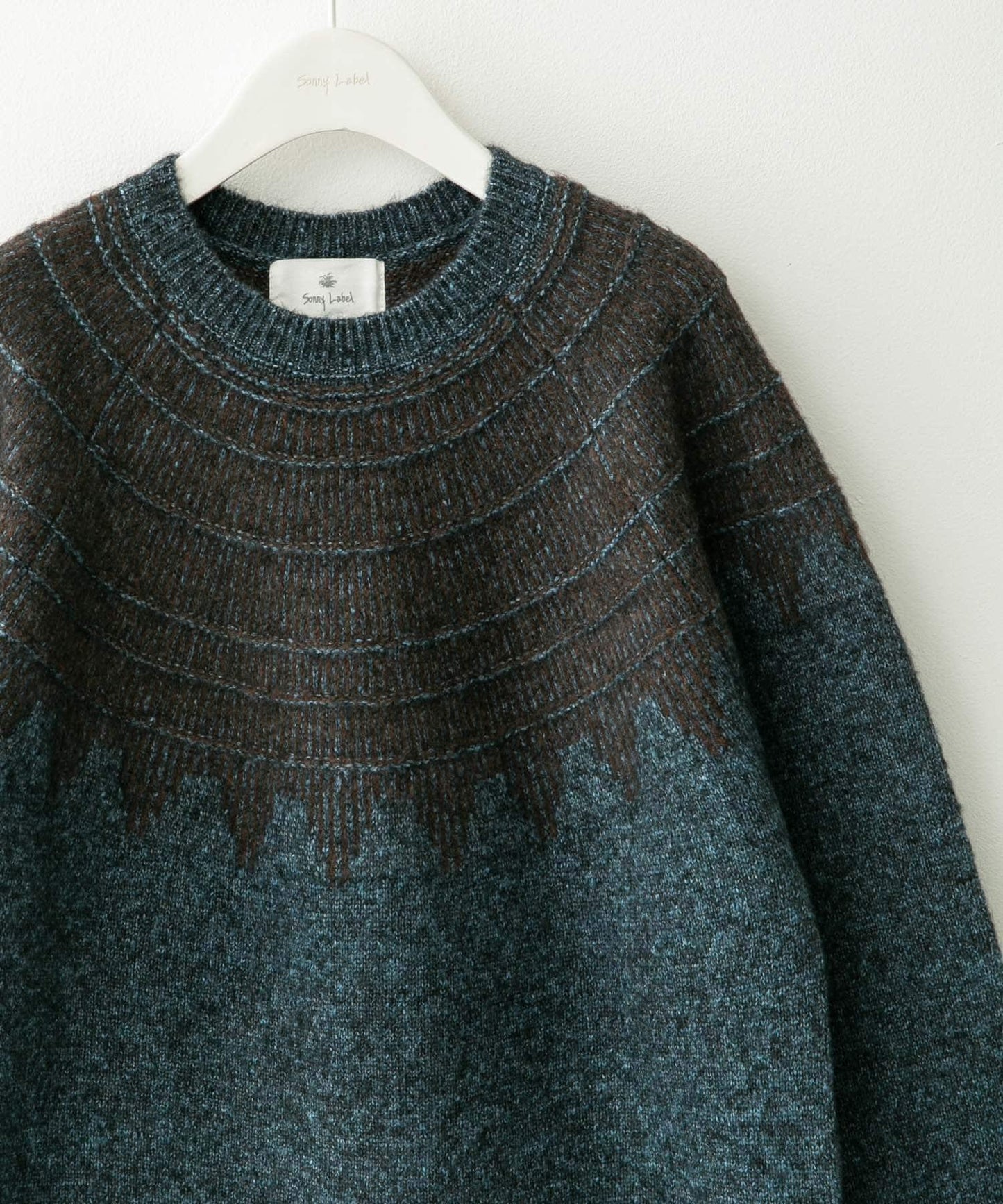 費爾島花紋針織套頭衫