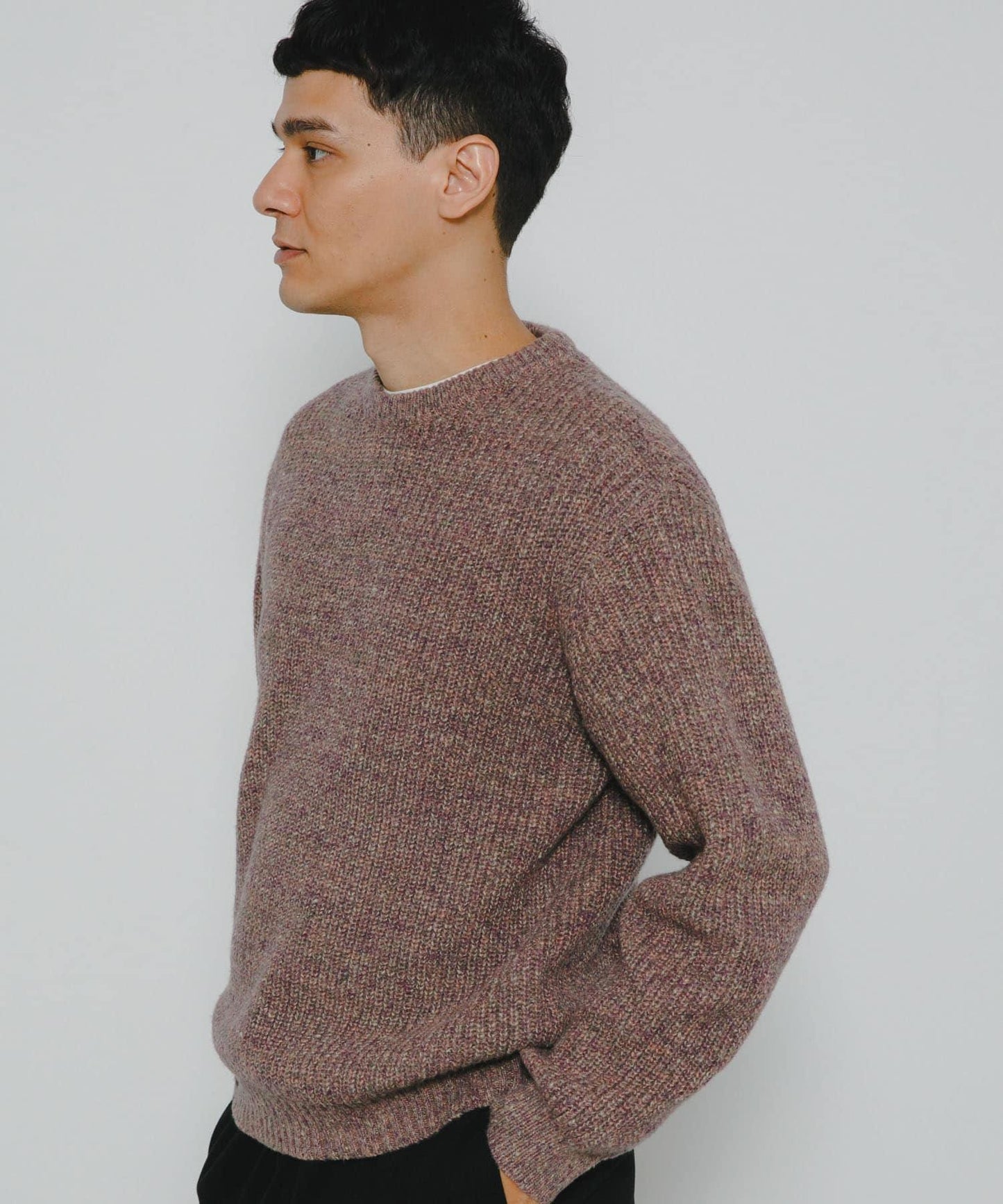 拼色針織套頭衫