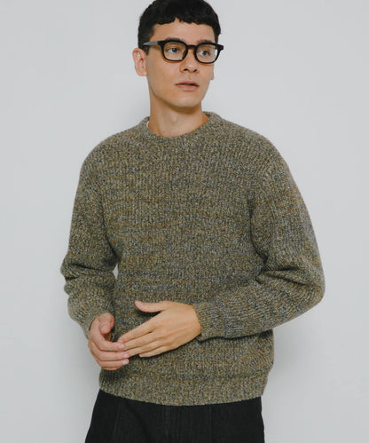 拼色針織套頭衫