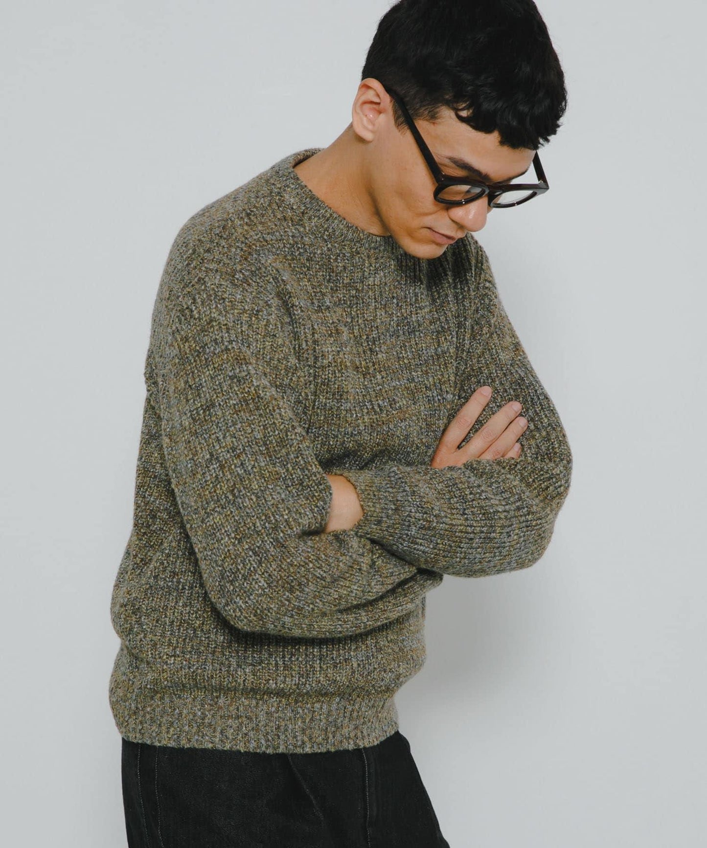 拼色針織套頭衫