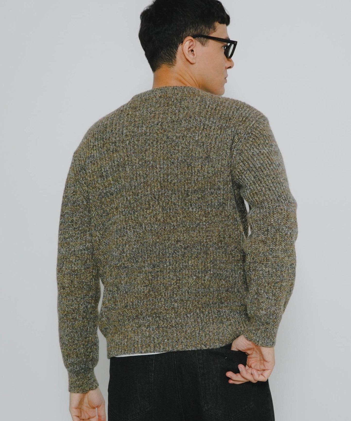 拼色針織套頭衫