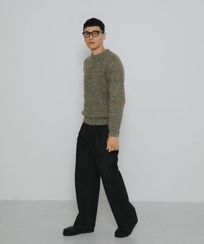 拼色針織套頭衫