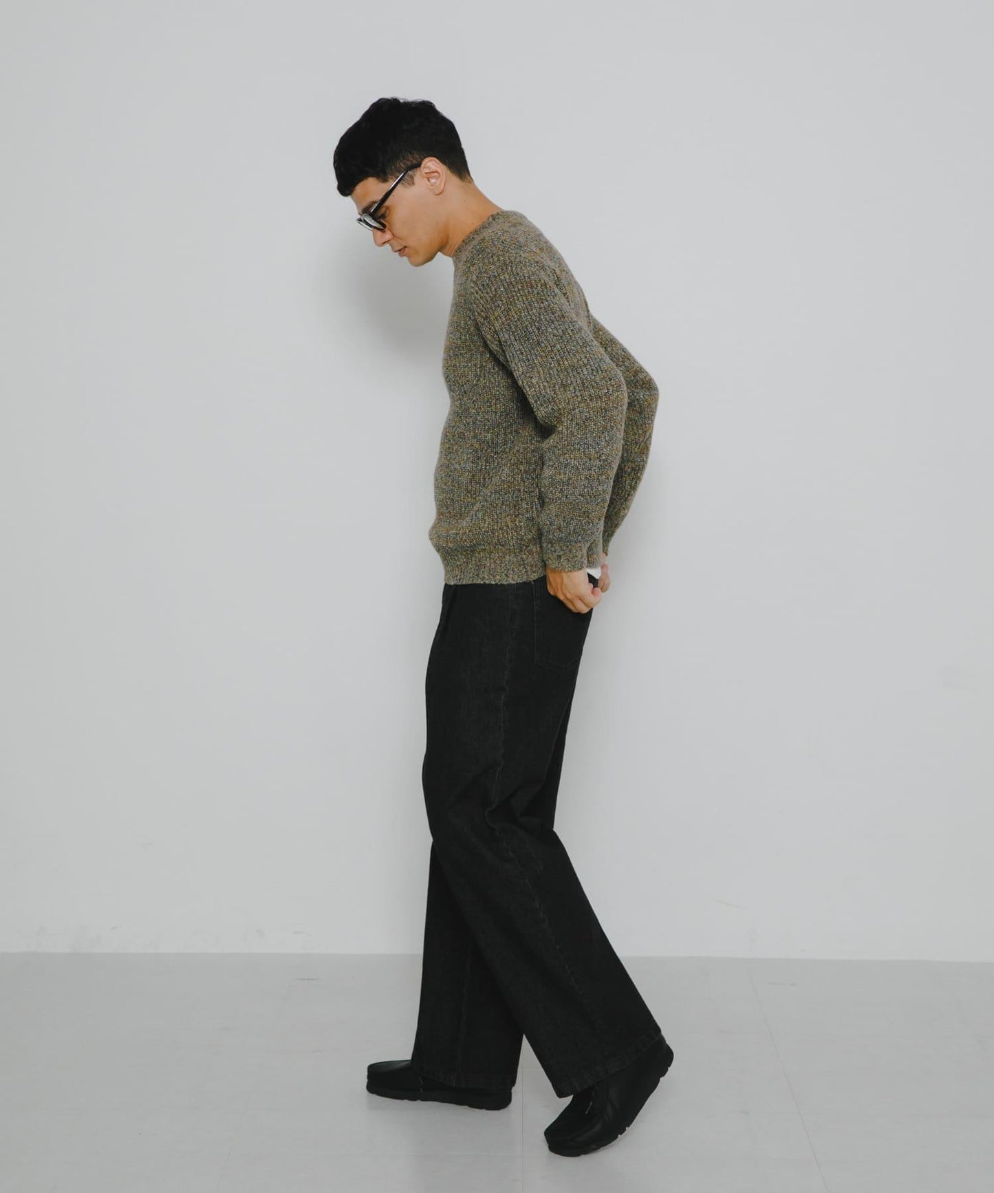 拼色針織套頭衫