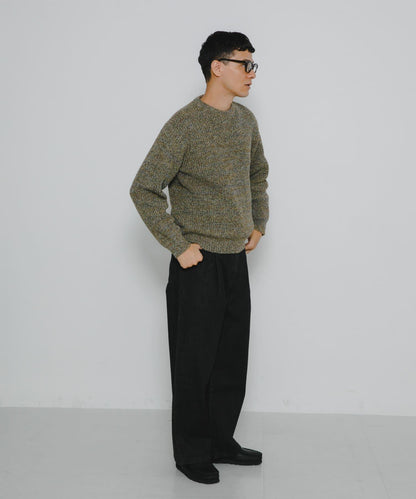 拼色針織套頭衫