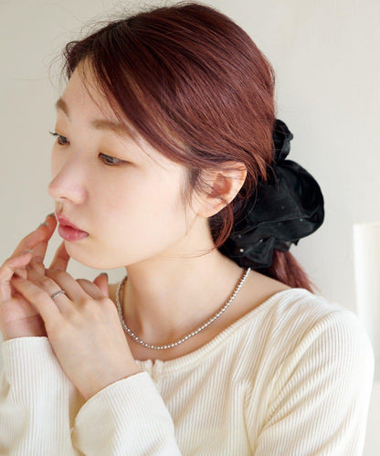 【fiw.】波點透視雙層髮圈