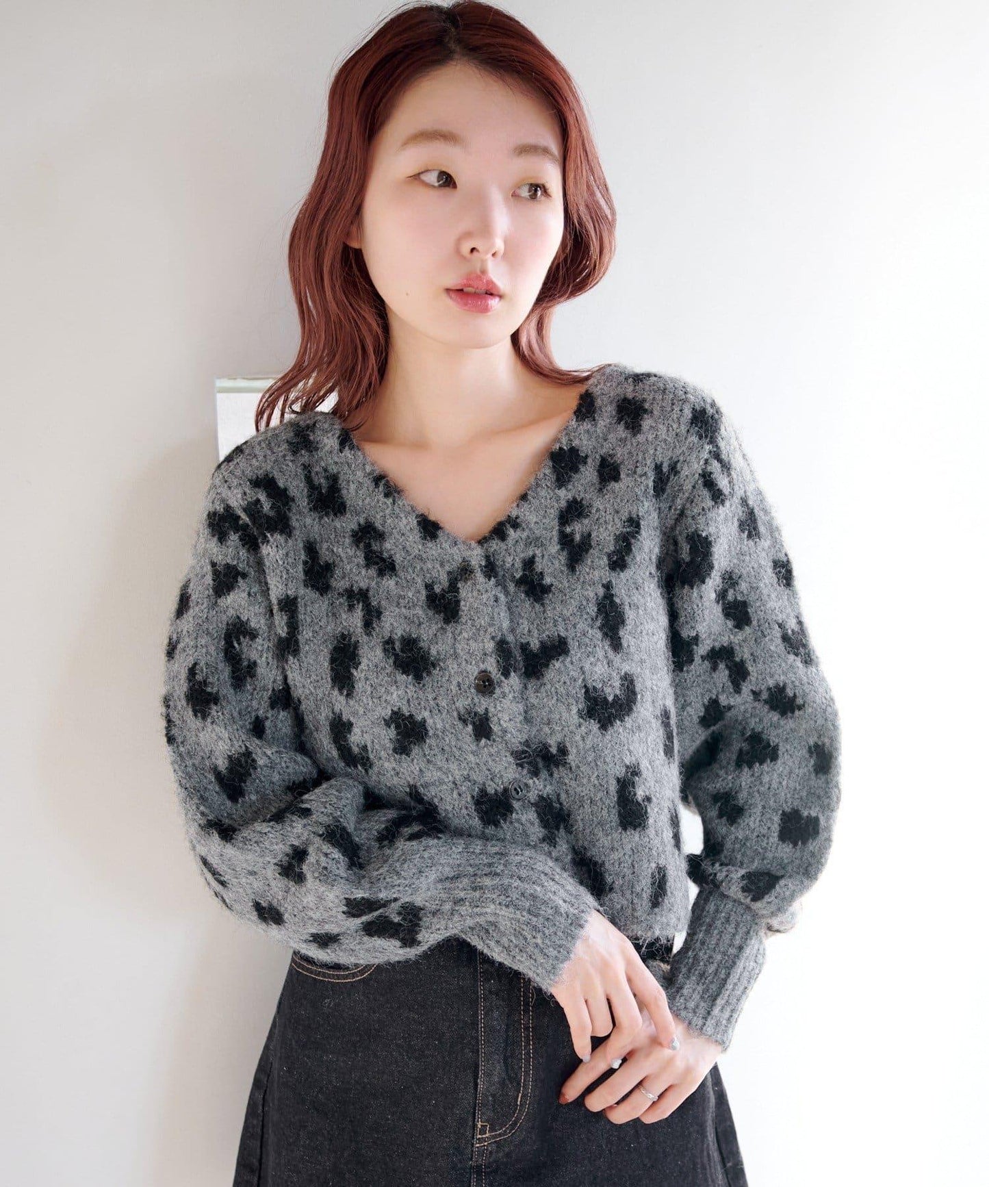 動物圖案針織開衫