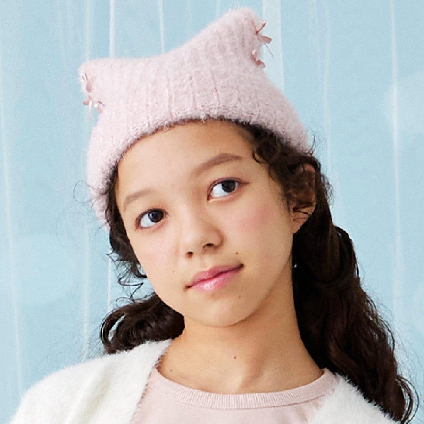 圈圈紗針織連帽衫