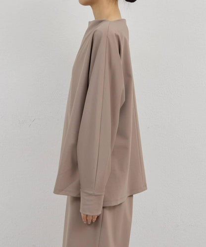 一字肩針織套頭衫