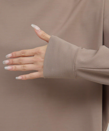 一字肩針織套頭衫