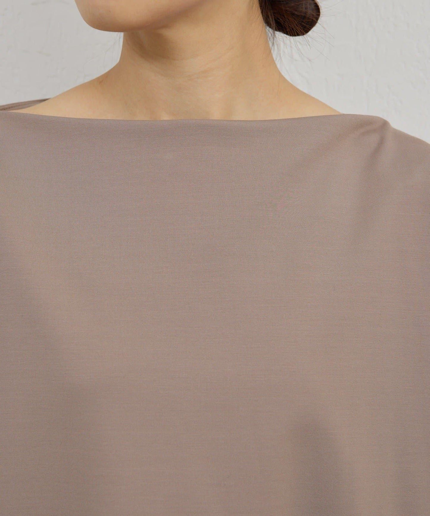 一字肩針織套頭衫