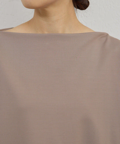 一字肩針織套頭衫