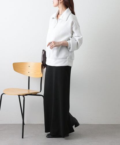 亮片紗半拉鍊套頭衫